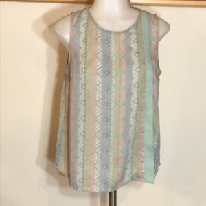 Forever 21 pastel pattern blouse